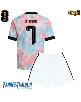 Belgia Kevin De Bruyne #7 Echipament de Fotbal Replică Mondial 2026 Copii Deplasare (+ Șorturi)